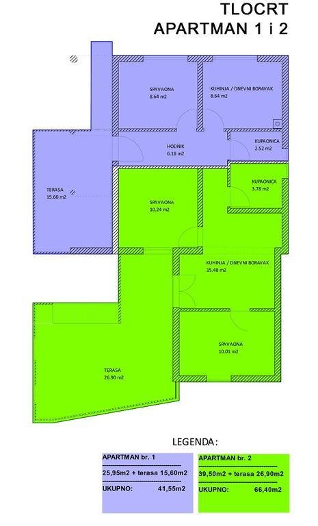 Apartments Mas-Rafaj Vir Dış mekan fotoğraf